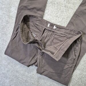 Taylor Stitch Slim Foundation Pants Mens 33/32 Brown Chino Cotton Twill Workwear